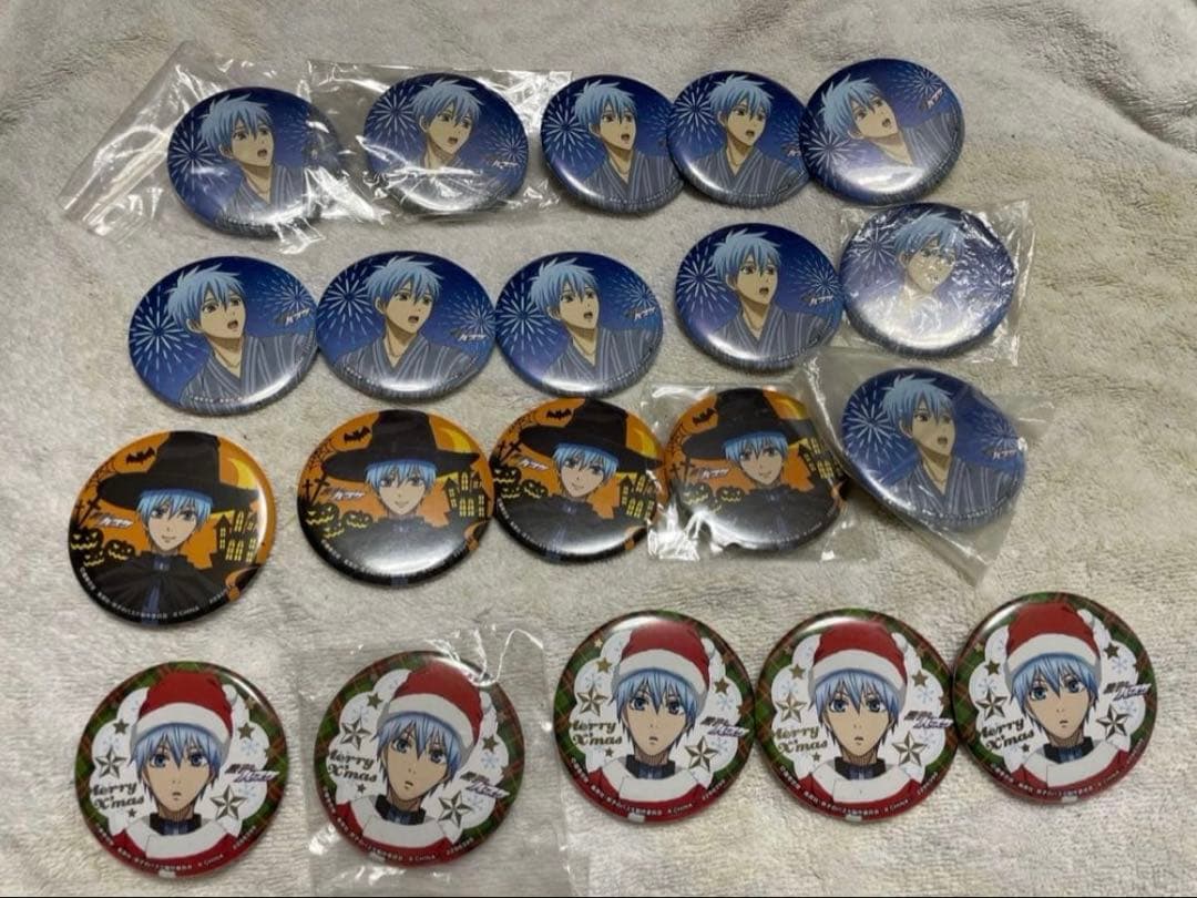 黒子のバスケキャラクター缶バッジセット 黒子のバスケ』デコレクション缶バッジ12種中10種 - メルカリ