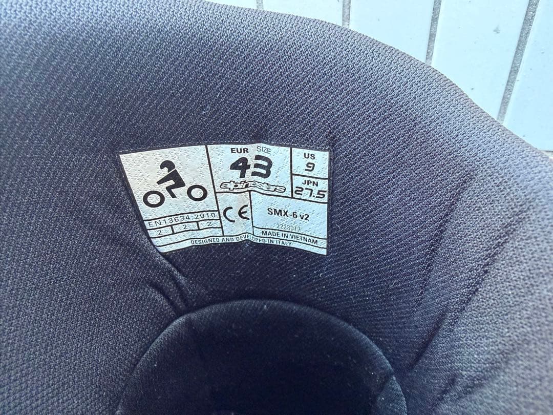 バイクウェア・装備 Alpinestars SMX-6 v2 us43 27.5cm