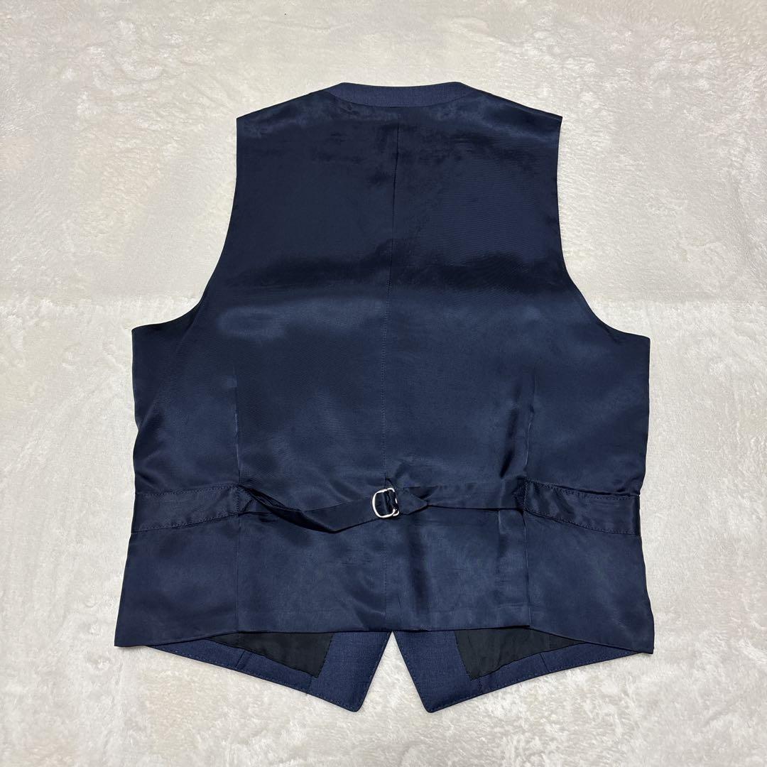 未使用に近い】 ポールスミス ベスト ジレ ネイビー 無地 現行タグ L