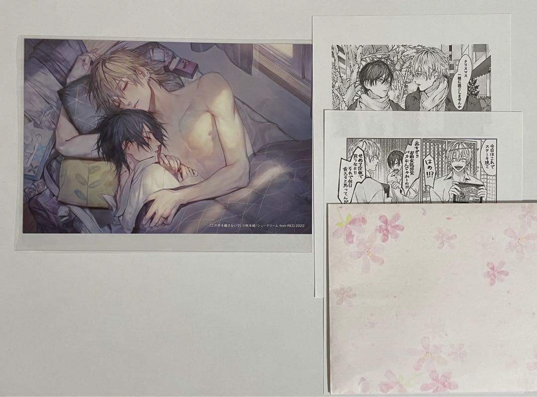 この手を離さないで　とらのあな特典イラストカード　ペーパー 咲本﨑 『この手を離さないで (2)』とらのあな特典 イラストカード【BL