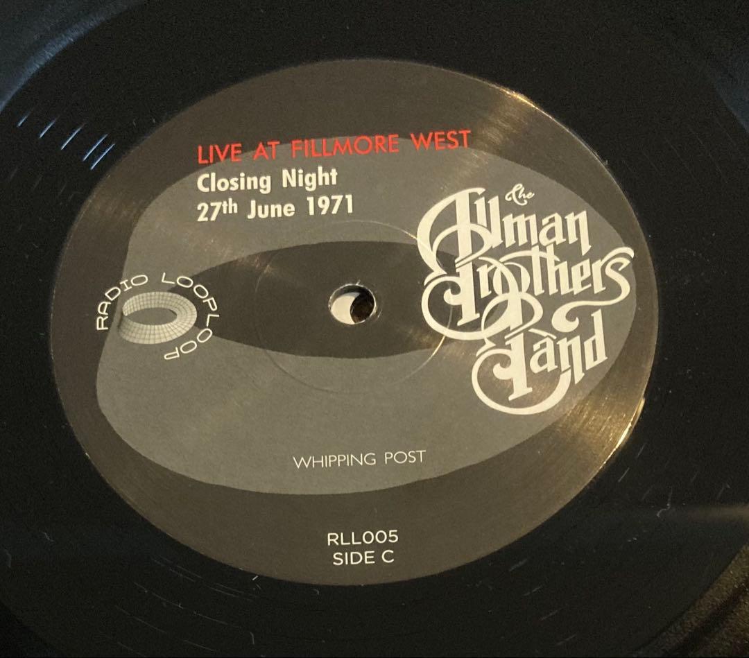 ◾️未発表1971年フィルモアウェスト最終公演□THE ALLMAN BROTHE