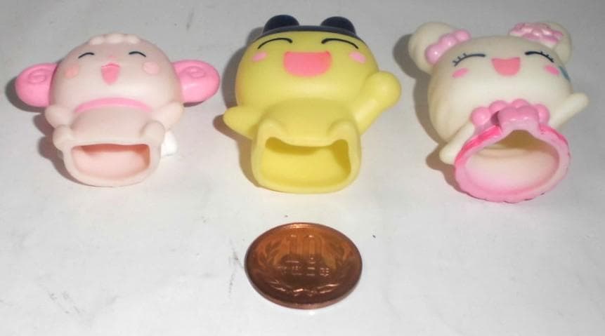 たまごっち！ たまともだいしゅーごー 3種 指人形 ソフビ フィギュア