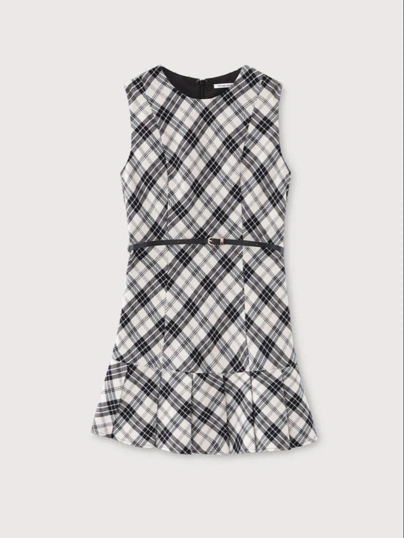 M me eme Check pleated mini onepiece