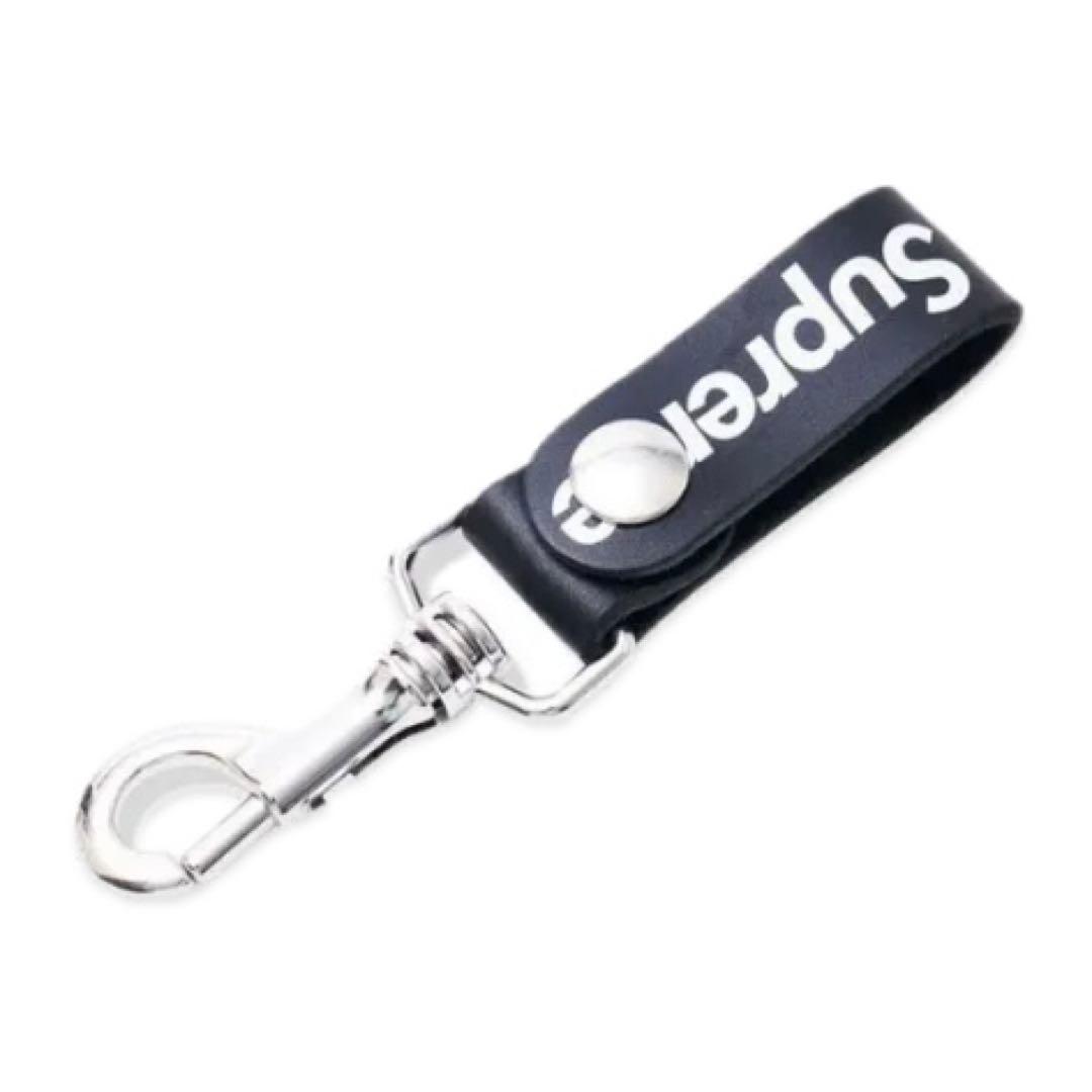 小物 Supreme Leather Key Loop \"Black\"