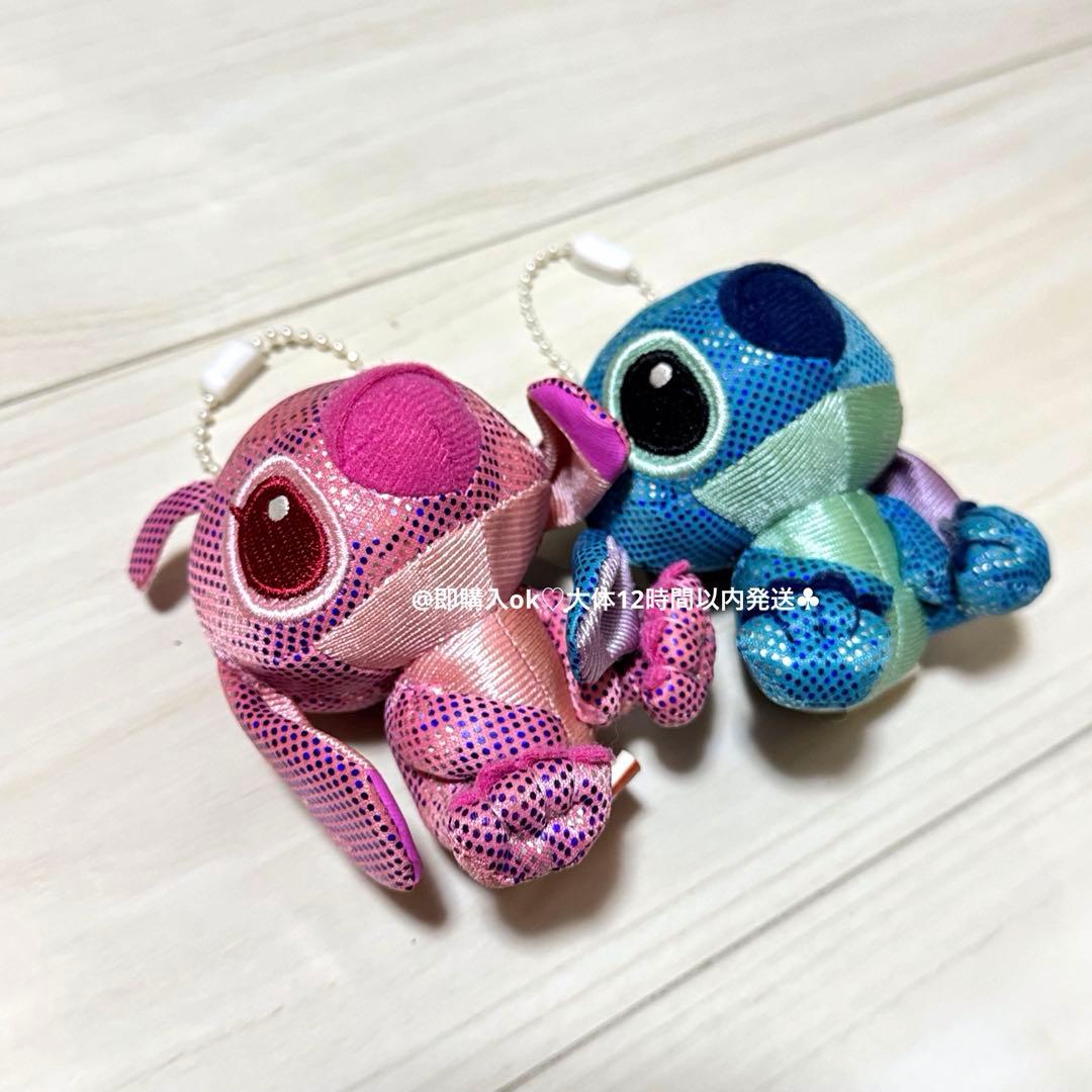 スティッチ エンジェル キーホルダー 2個セット ディズニー ミッキー