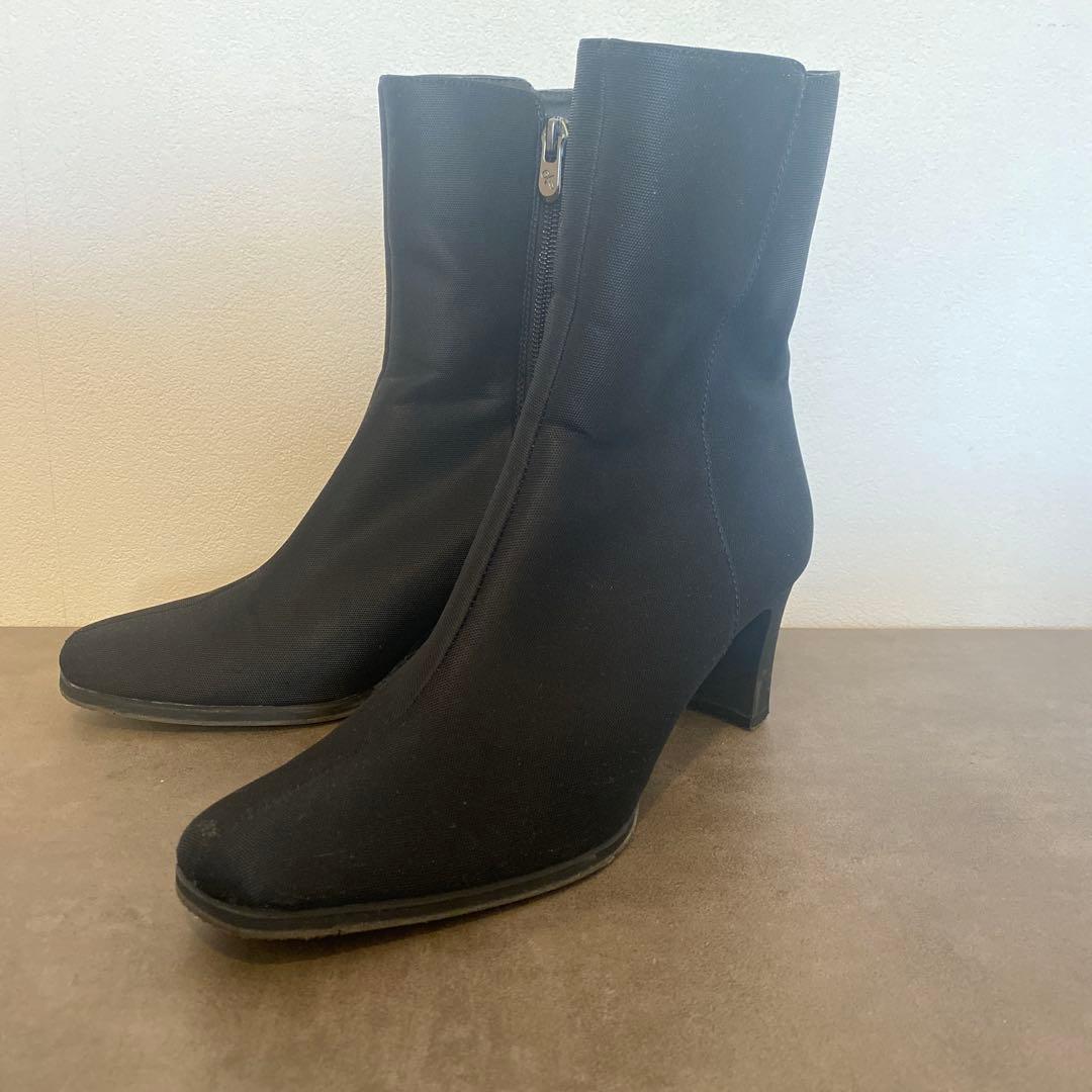 定価35,000円　銀座かねまつ アクアベル レインブーツ 23.5cm