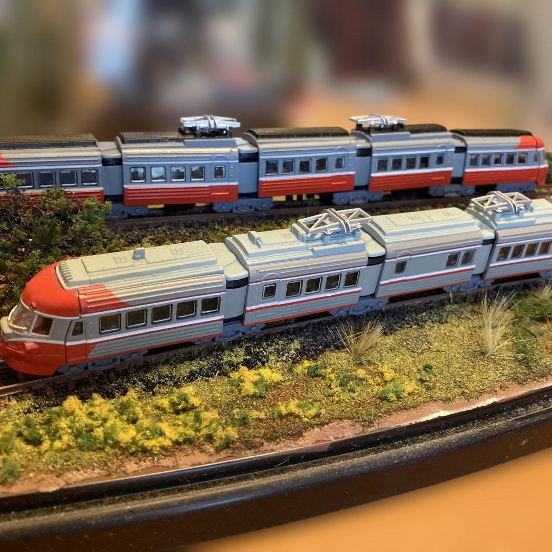 小田急ロマンスカー3000系Nゲージ鉄道模型 ジオラマ - メルカリ