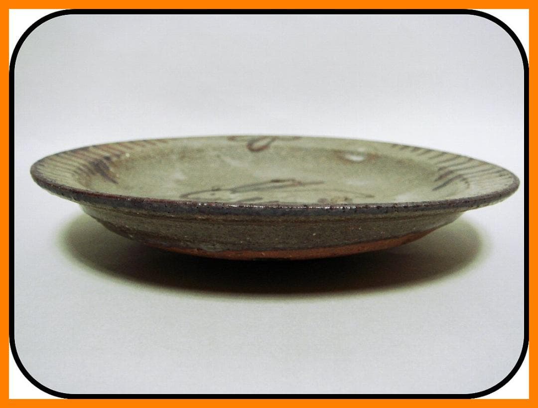 mf501⑳『唐津 兎 皿』 /骨董品 古美術 アンティーク 古玩