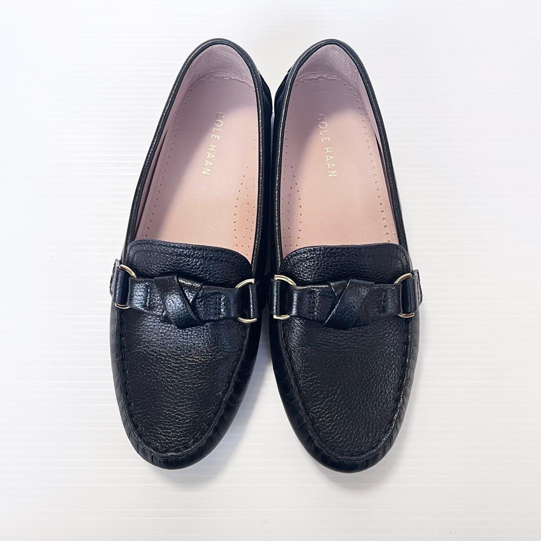 未使用級✨ コールハーン エミーノット ドライバー 黒 レザー 24.5cm