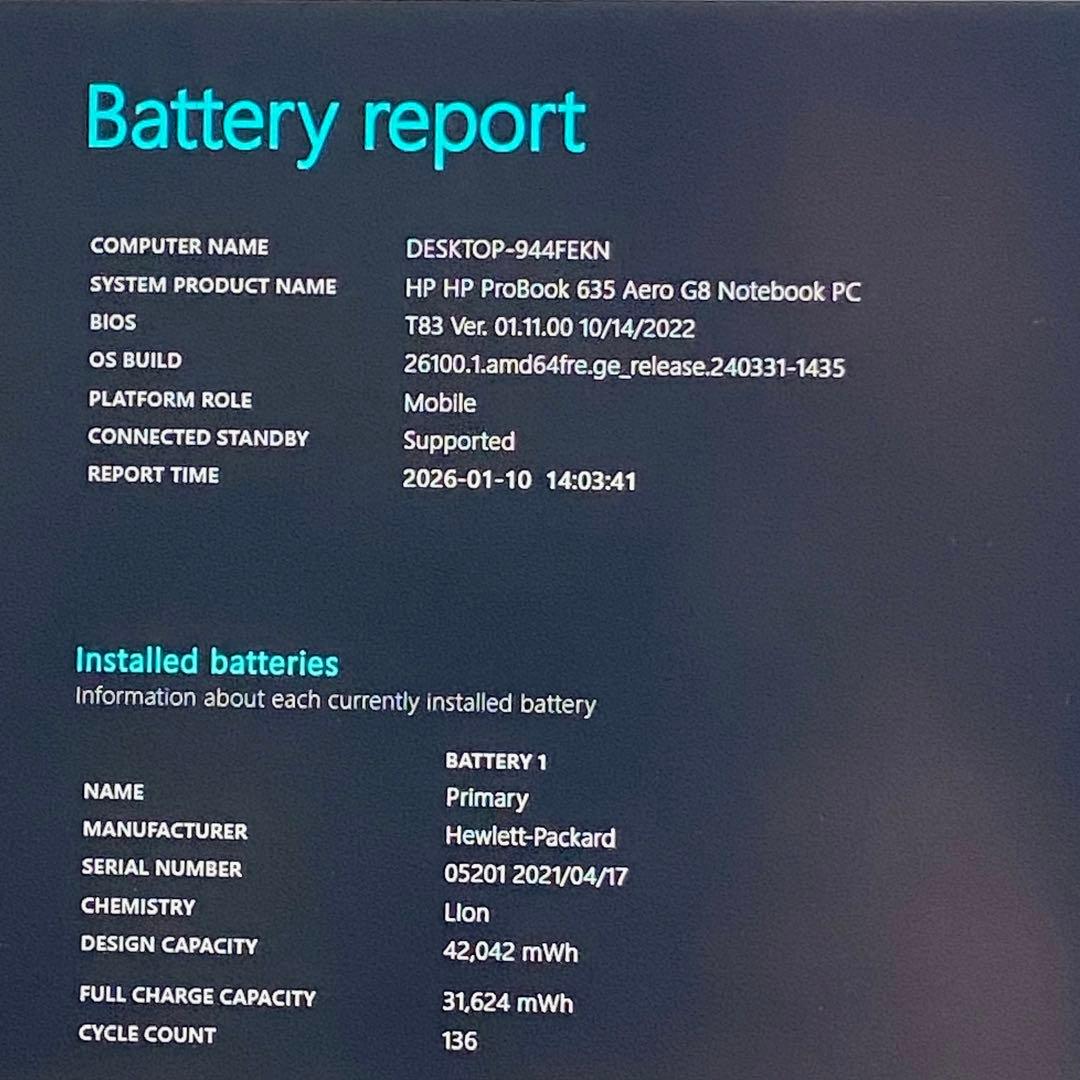 ☆超軽量モデル☆2022年製 Office2021 HP Aero G8 F25 - メルカリ