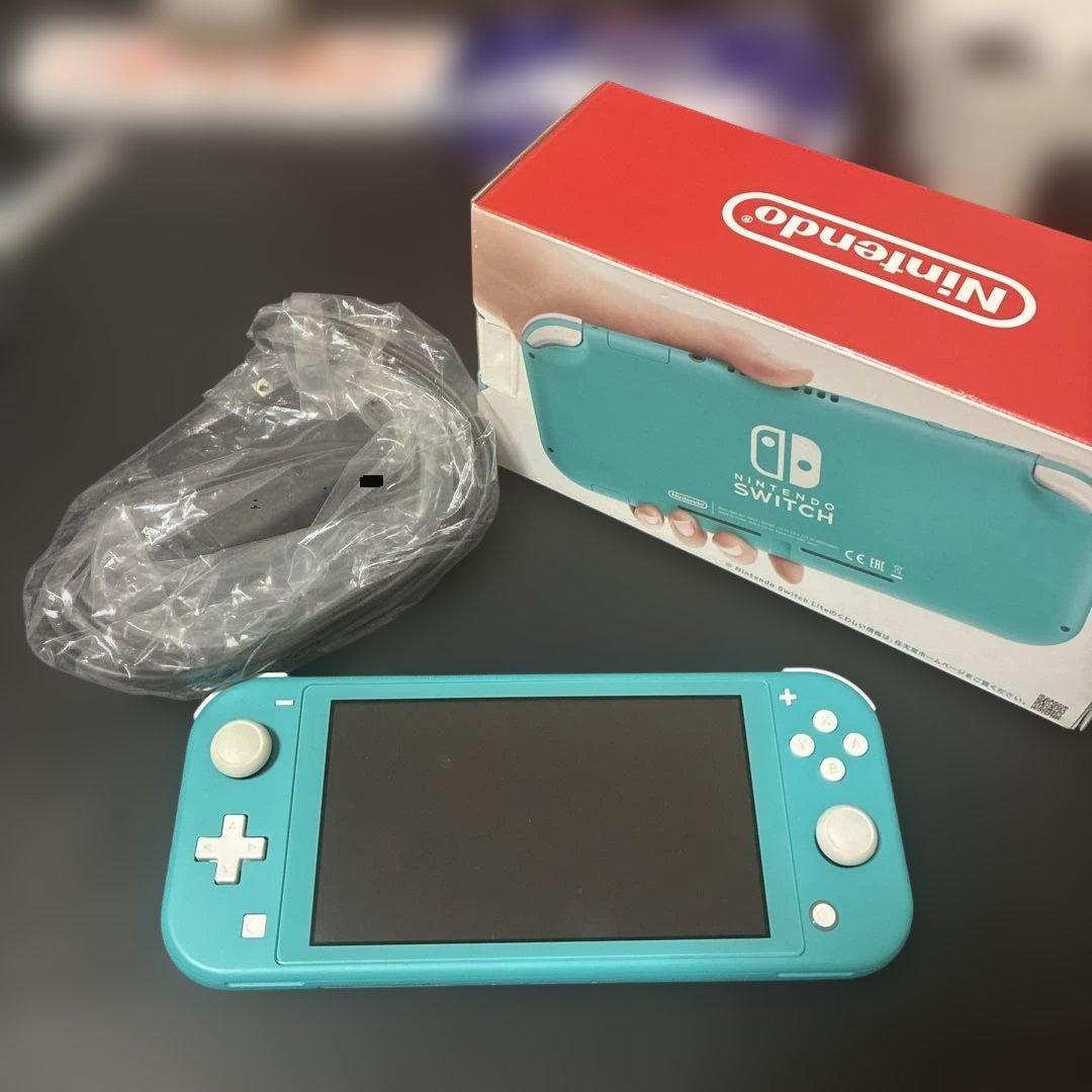 Nintendo Switch Lite ターコイズ　本体・充電器 Nintendo Switch Lite ターコイズ 本体 充電器付き 箱付き