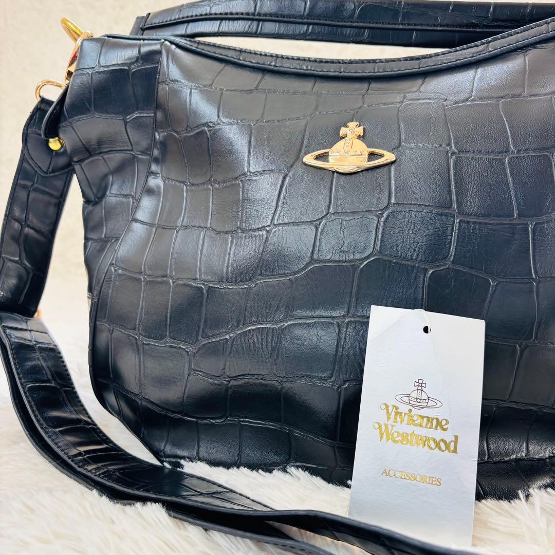 vivienne westwood クロコダイル 2way オーブ ショルダー