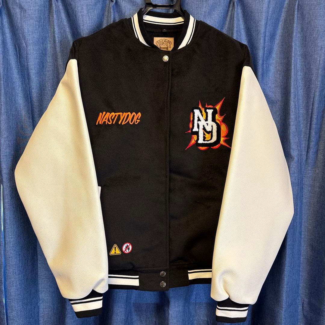 NASTYDOG スタジャン M 黒/白 - メルカリ