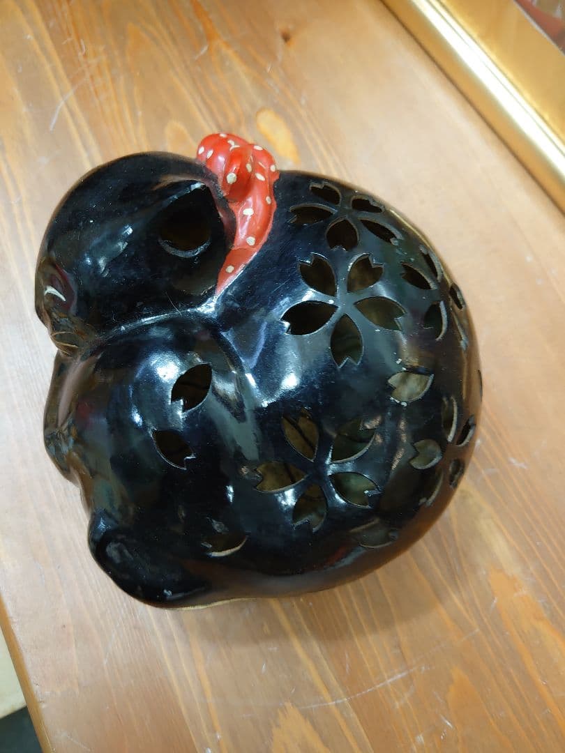 開運 アンティーク 眠り猫 （真鍮製）香炉 蚊取り線香