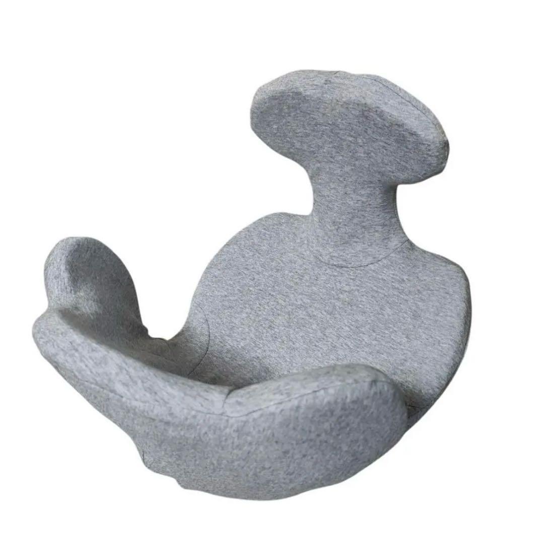 姿勢矯正 椅子 骨盤サポート ヨガ開脚チェアサークルバランス在宅ワーク用グレー ヨガバランス開脚チェア Circle balance(サークルバランス) | amepla