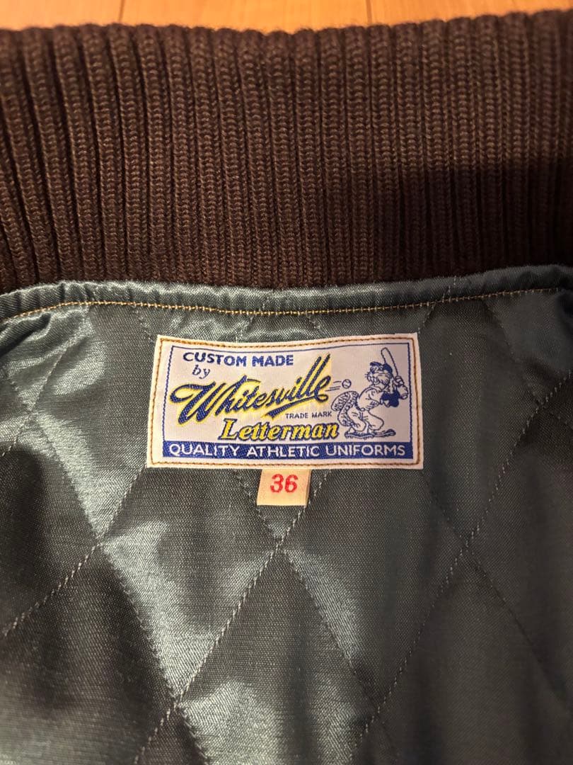 whitesville アワードジャケット 36サイズ ゴールド×ブラウン - メルカリ