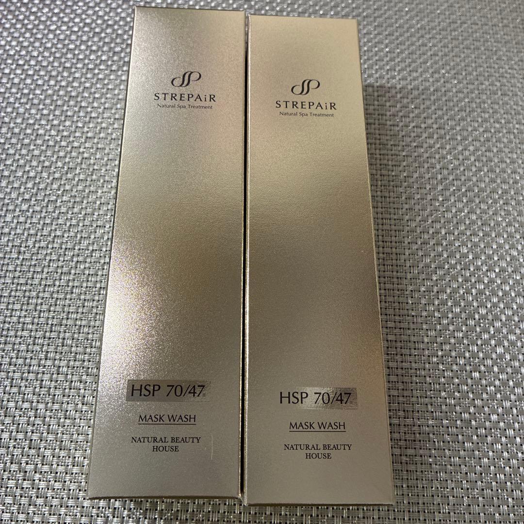 2本 ストレピア　マスクウォッシュ　110g×2 マスクウォッシュ 110g×2 泥クレンジング 透明感 HSP エイジングケア