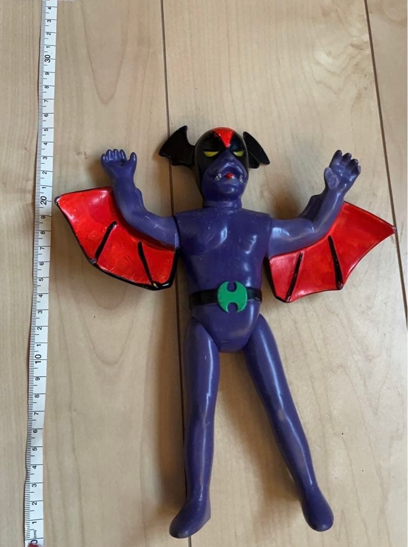 3.4.5日限定お値下げ‼️月光仮面 コウモリ男 宣弘社 紫 フィギュア