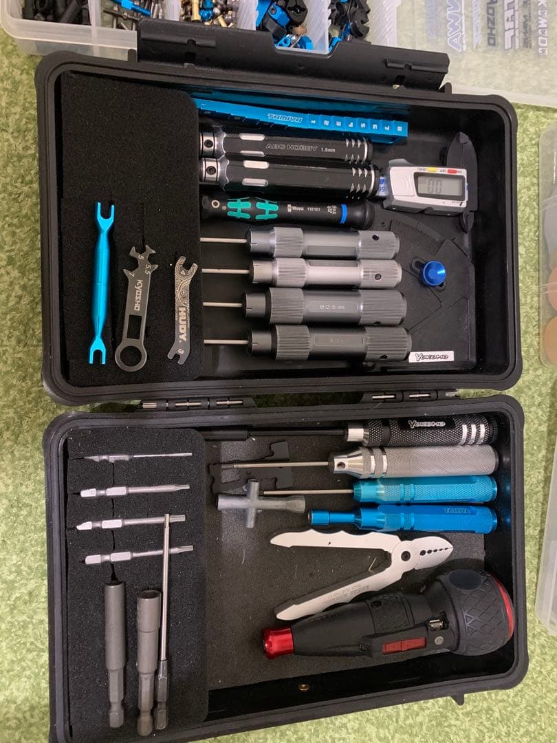 RC用工具、ケース、電動ドライバーとピッド付き - メルカリ