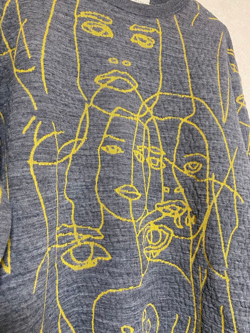 ステラマッカートニー 顔イラストスウェット グレー I42 - メルカリ