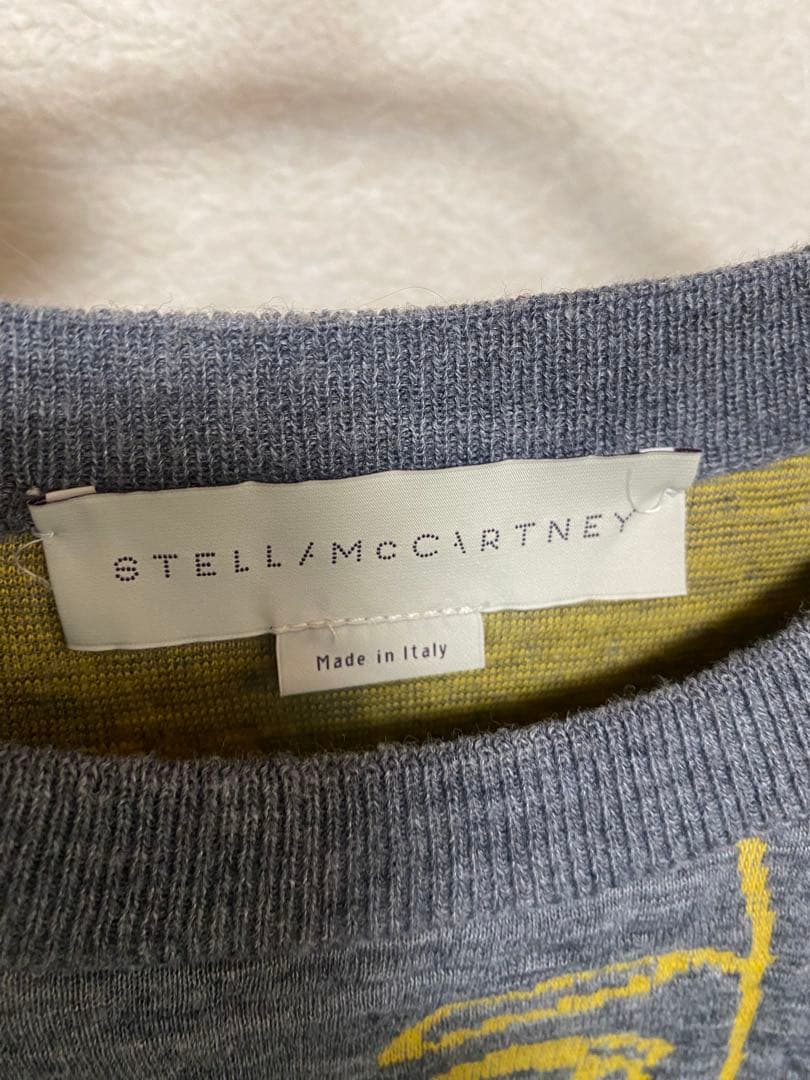 ステラマッカートニー 顔イラストスウェット グレー I42 ステラ