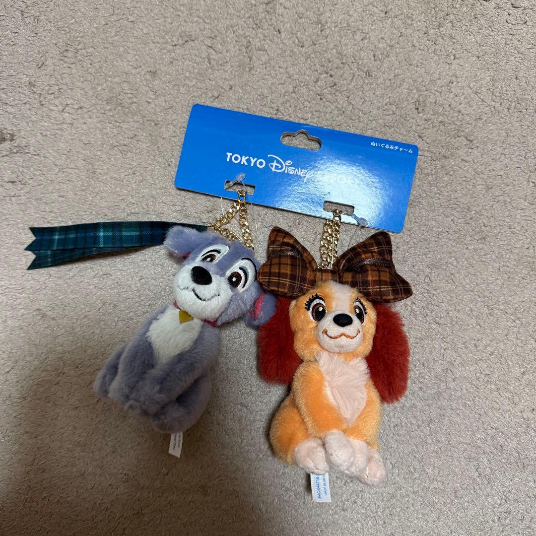 新品タグ付き ディズニー わんわん物語 レディ トランプ ぬいぐるみ