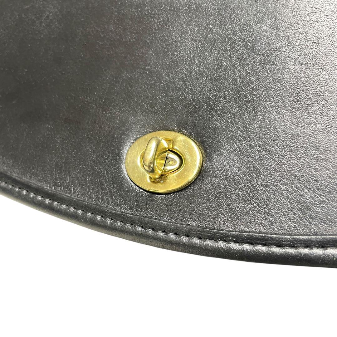 美品」 オールドコーチ 9977 USA 2way ブラック ショルダーバッグ