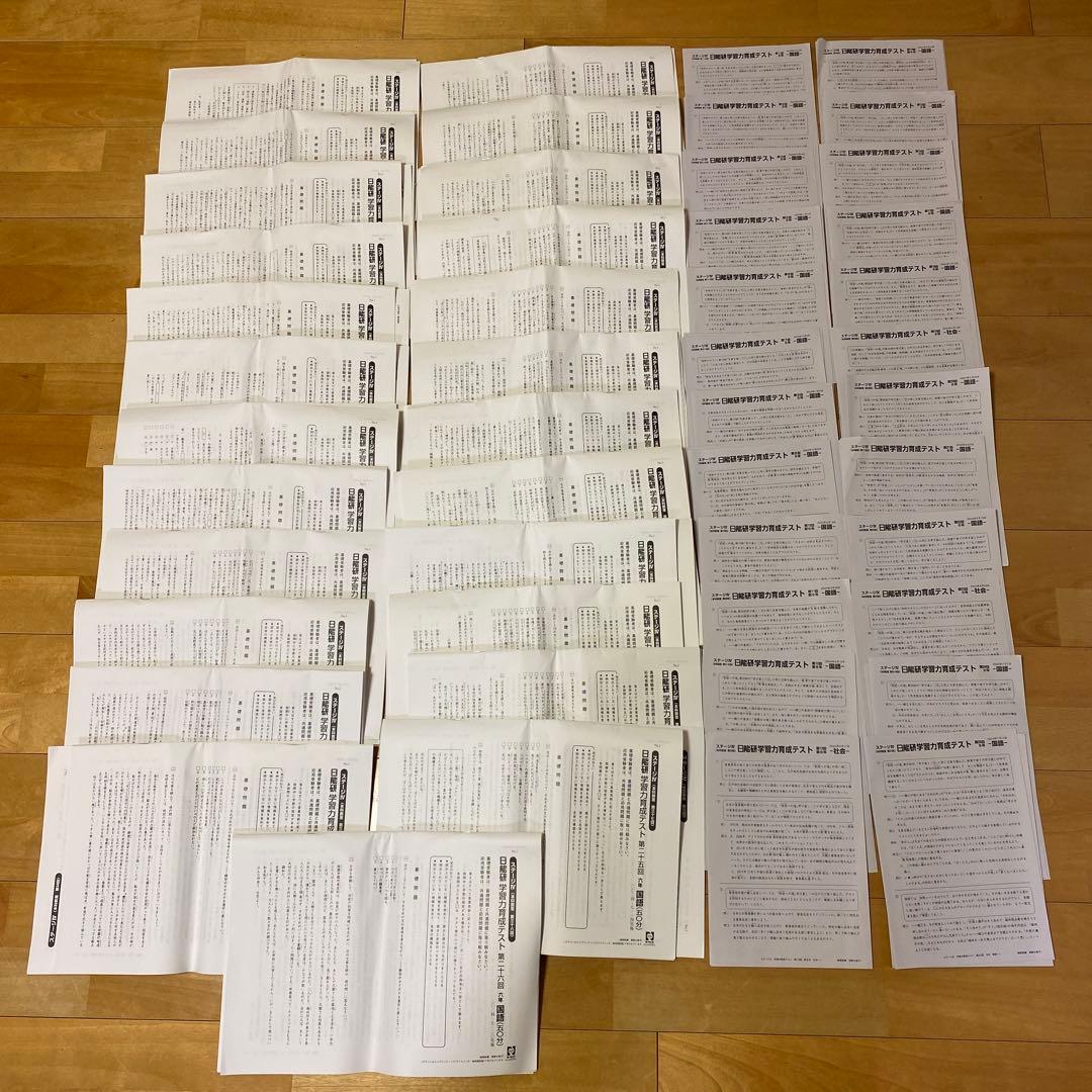 日能研育成テスト5年生9月から6年生7月全26回分日能研 6年生 学習力