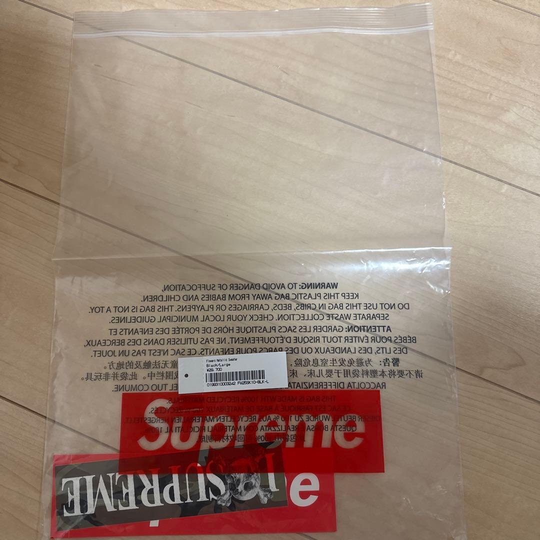 トップス Supreme Flowers llic Sweater \"Black\"