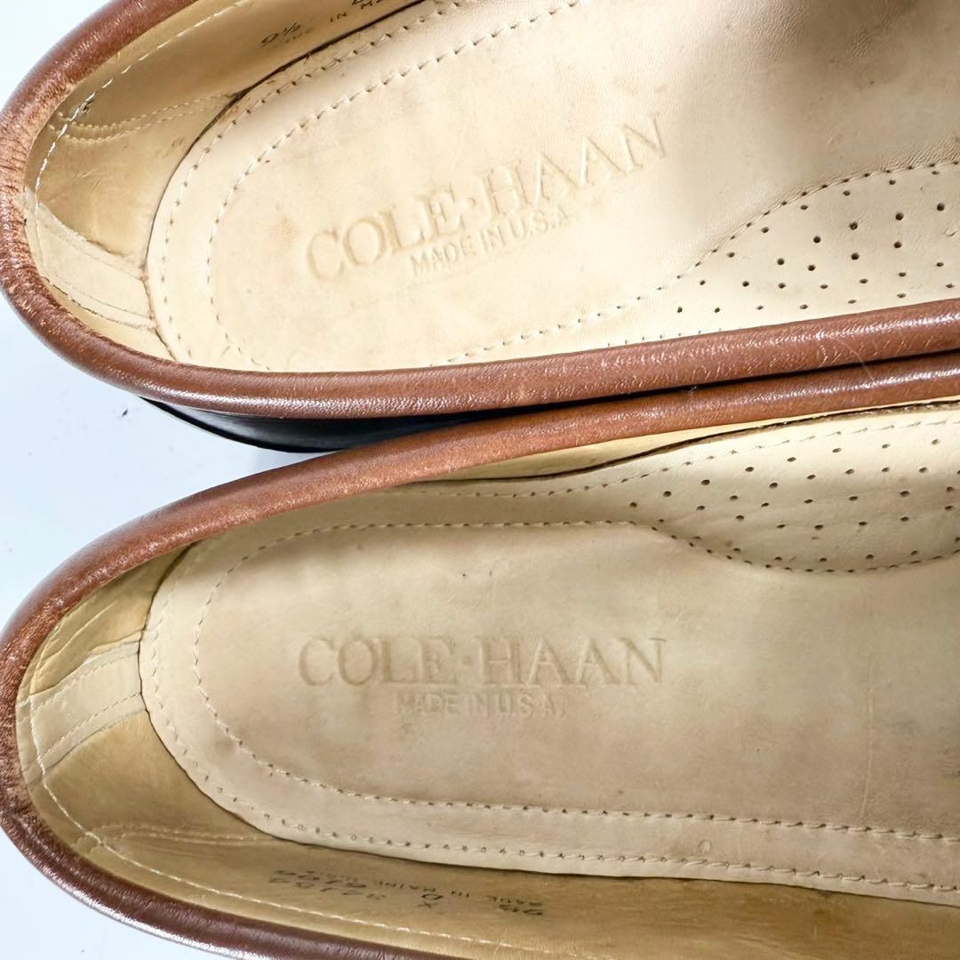 USA製】COLE HAAN コールハーン タッセルローファー 革靴 茶 良品