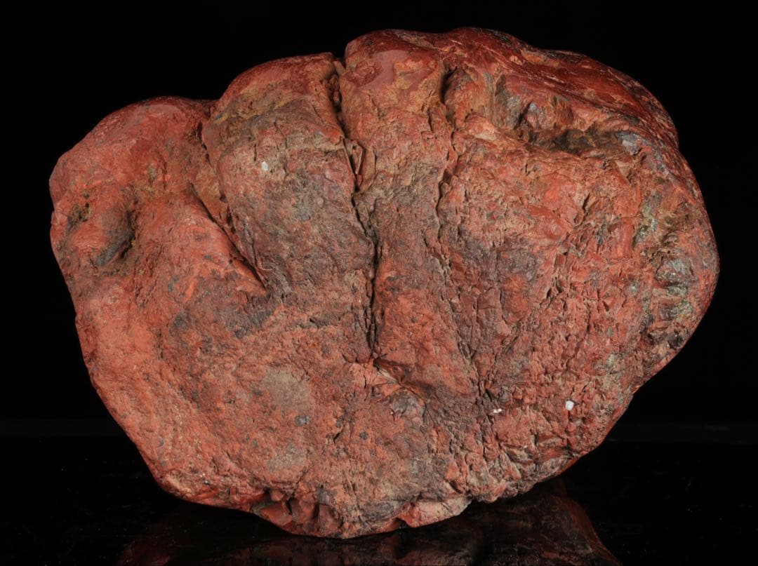 佐渡 赤玉石 碧玉 赤石 鑑賞石 水石 原石 鑑賞石 飾石 台座付 47.5kg