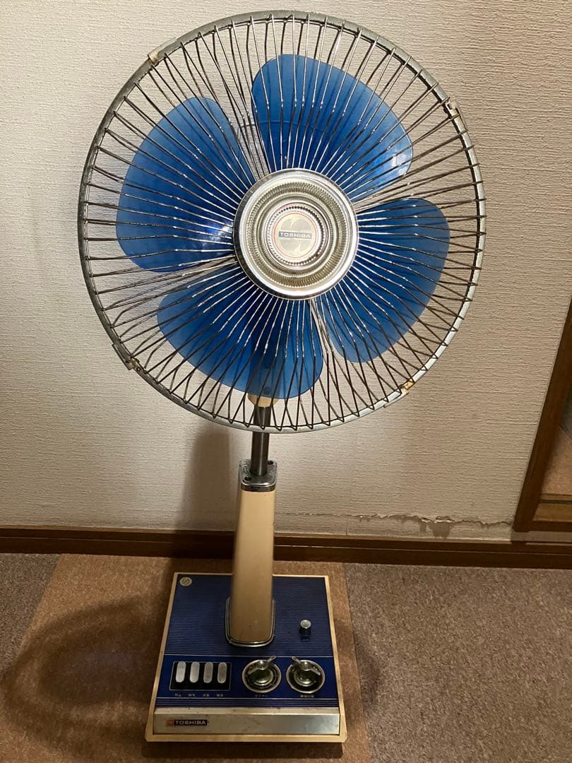 超希少‼️【作動確認済み】昭和レトロ　上ルボタン付TOSHIBA 扇風機　タイマー 20080327180344_19_.jpg
