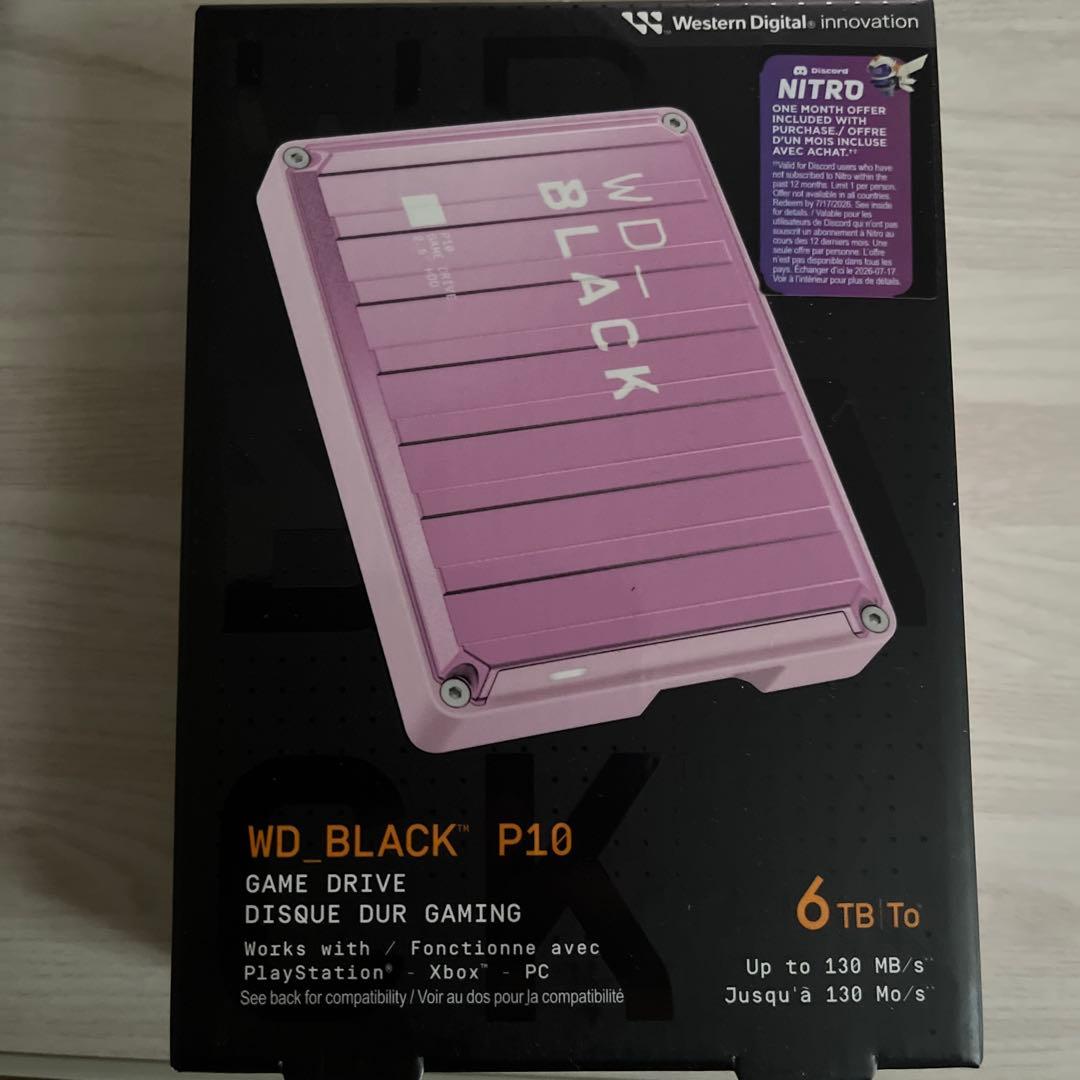 ポータブルHDD 6TB WD_BLACK P10 ピンク USB3.2 Amazon.com: WD_Black 6TB Pink P10 Game Drive Portable External
