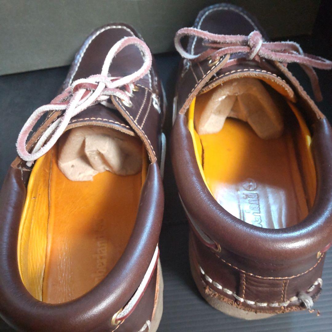 【ケア済】Timberland 3eye ブラウン 25.5cm