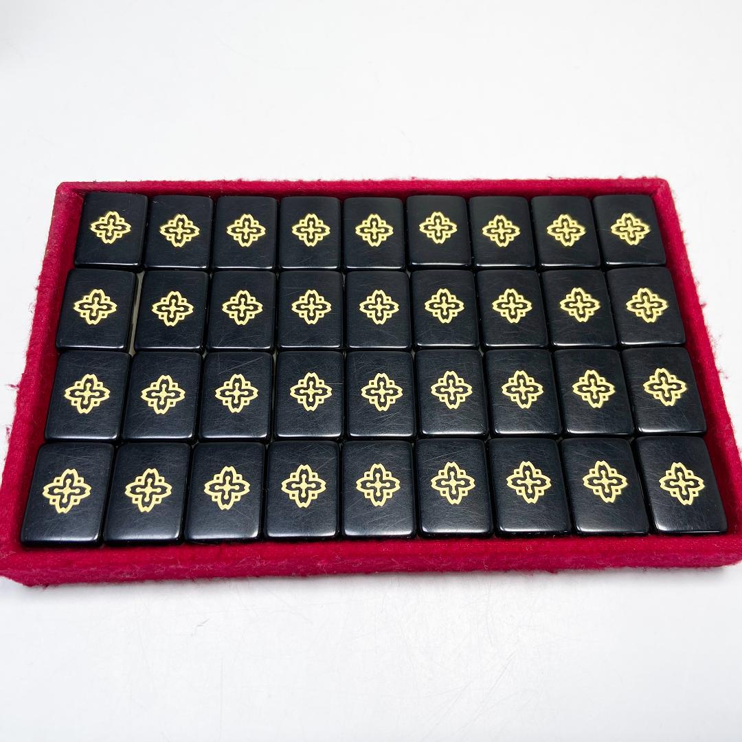 極希少 ミズノ丸一 麻雀牌 背黒 家紋 法悦 - メルカリ