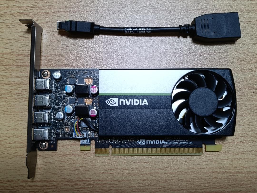 NVIDIA Quadro T600 （DP変換ケーブル付） NVIDIA Quadro T600 4GB Graphics Card