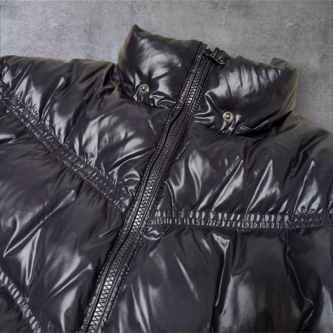 00s old UNIQLO 光沢 プレミアムダウンジャケット Y2K 短丈 黒 - メルカリ
