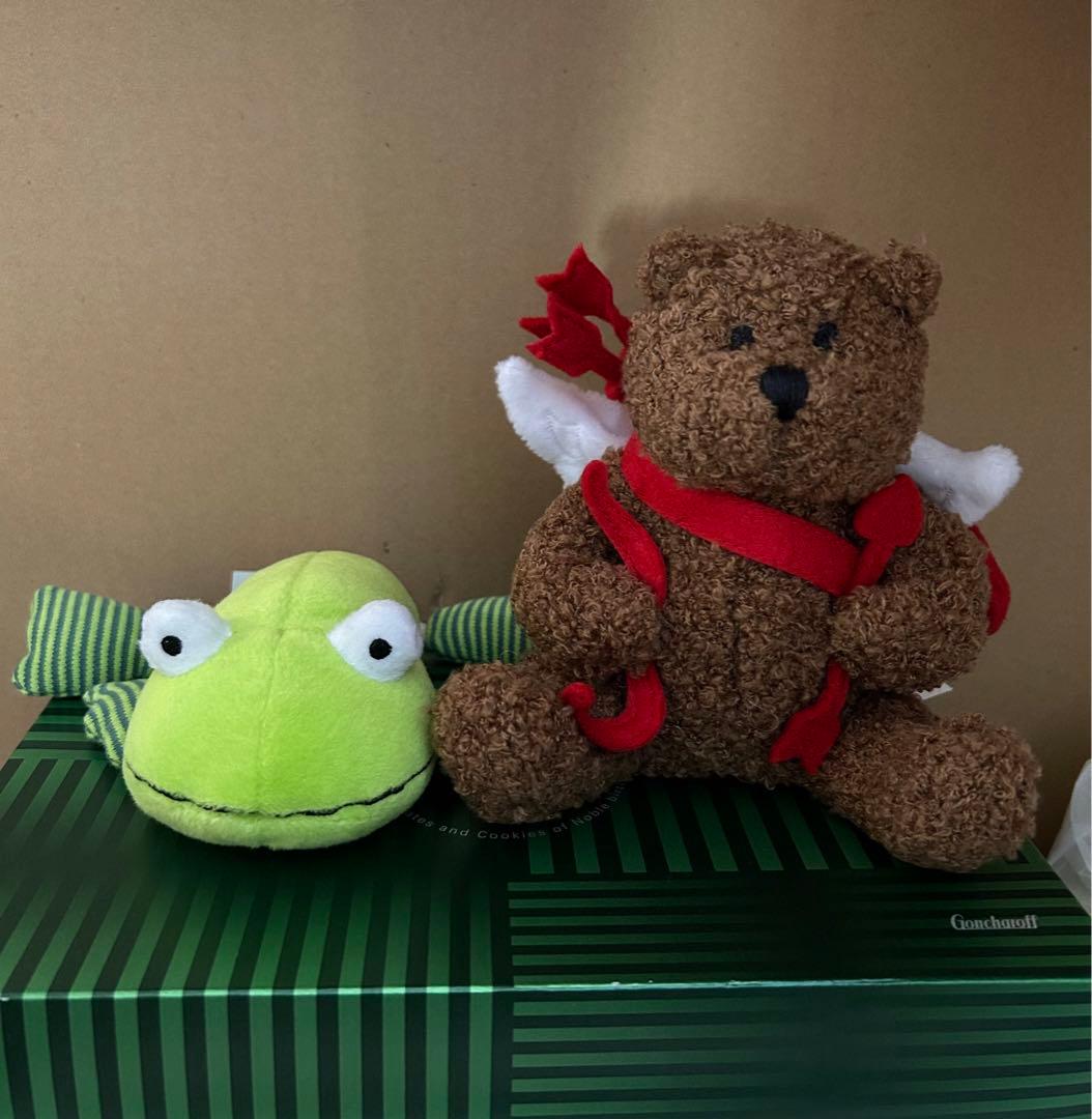 未使用☆GAPタグ付き☆babyグッズ☆クマとカエルぬいぐるみ☆kids グッズ 未使用☆GAPタグ付き☆babyグッズ☆クマとカエルぬいぐるみ☆kids