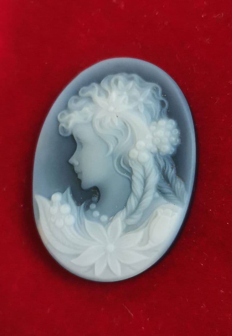 F.W.Klein サイン入り 作家物 ストーン カメオ 瑪瑙 - メルカリ
