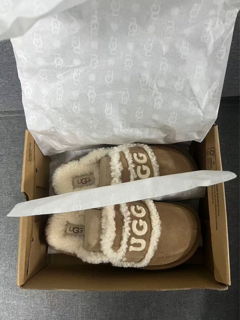 UGG ムートンブーツ 39 サイズ ベージュ 厚底 24.5cm