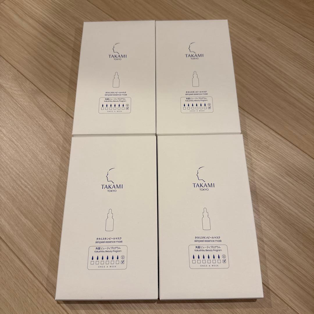 TAKAMI スキンピールエッセンスマスク 4枚入り　4箱セット タカミスキンピールマスク / タカミ(フェイス用シートパック・マスク