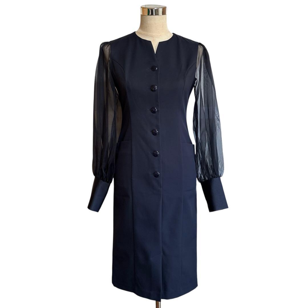 レジーナロマンティコ オーガンジースリーブワンピース リボン