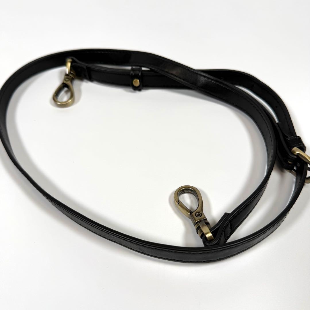 未使用に近い】アナスイ ハンドバッグ 2way がま口 ディディオン 黒