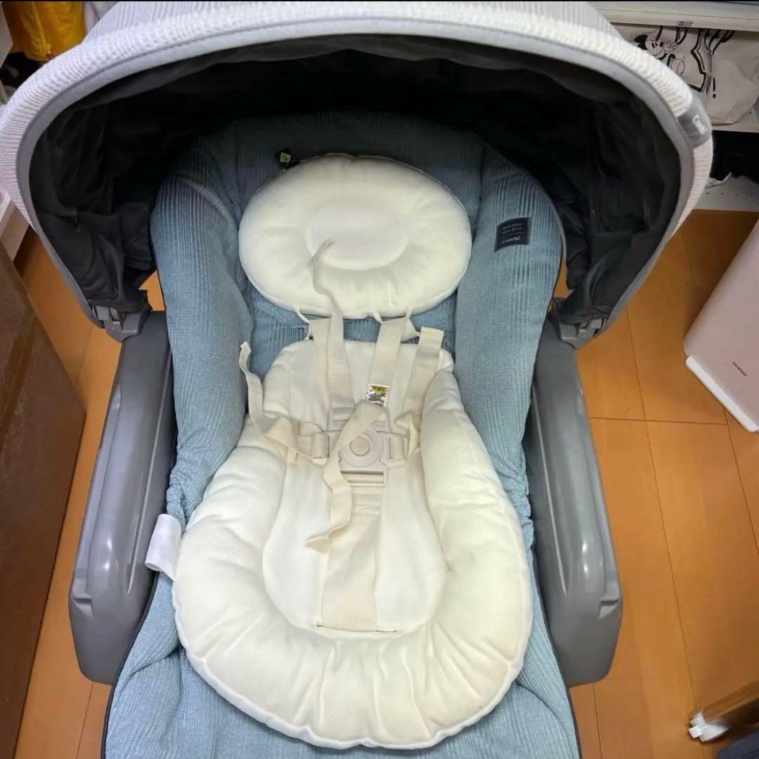 【外箱付き】コンビ 電動ハイローチェア ネムリラ BEDi Long コンビ ホワイトレーベル ネムリラ AUTO SWING BEDi Long スリープ