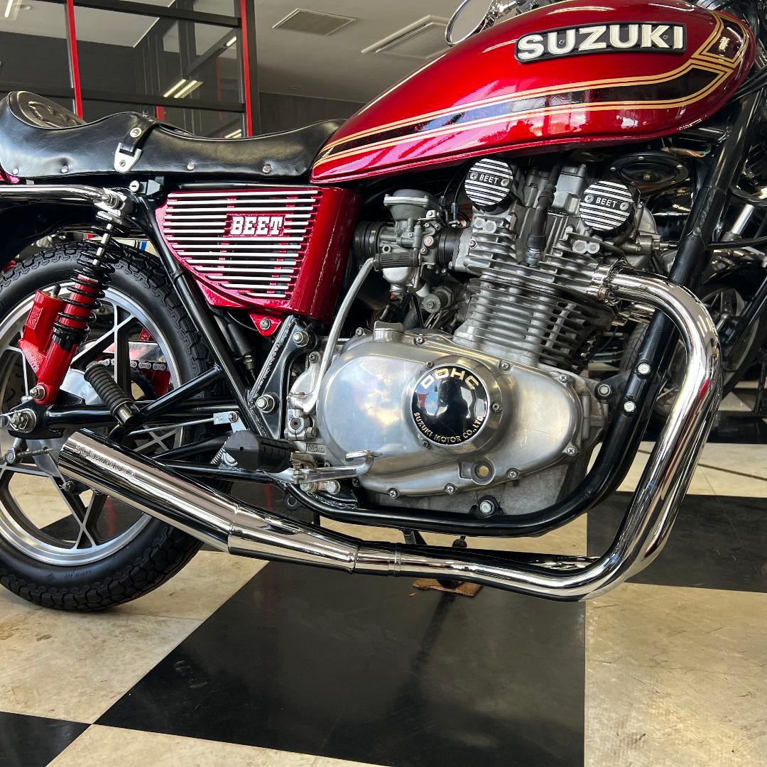 GS400/GS400E ヨシムラタイプメッキマフラー送料込み - メルカリ