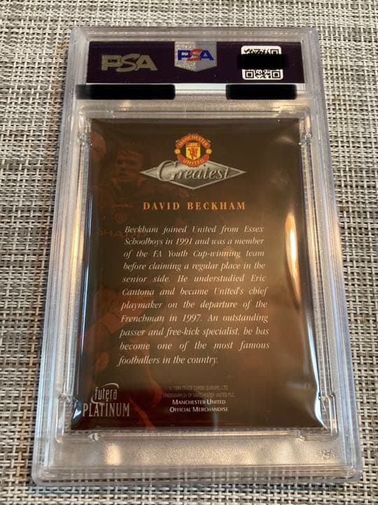 鑑定済】サー・ベッカム Futera Platinum Greatest - メルカリ