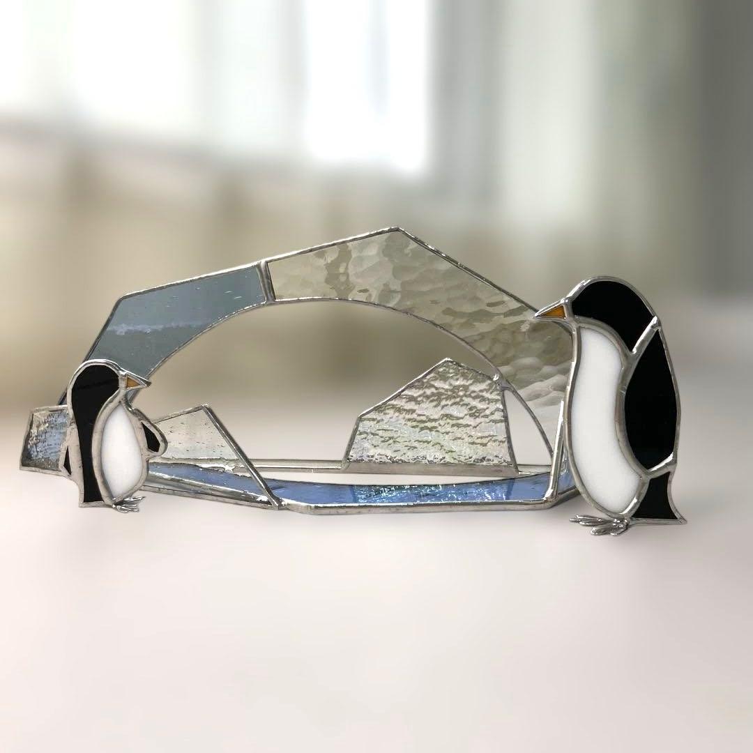 dekocyann 様 ご確認用 ペンギン親子と氷の舞台 泳ぐペンギン