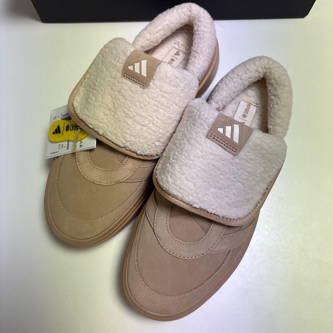 【訳あり】adidas ベージュミュール　25.5cm
