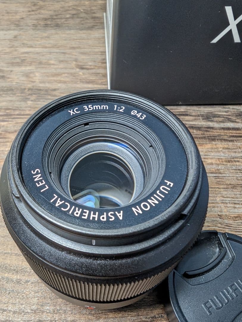 FUJIFILM交換レンズ xc35 35mmf2レンズ 角型レンズフード付き - メルカリ