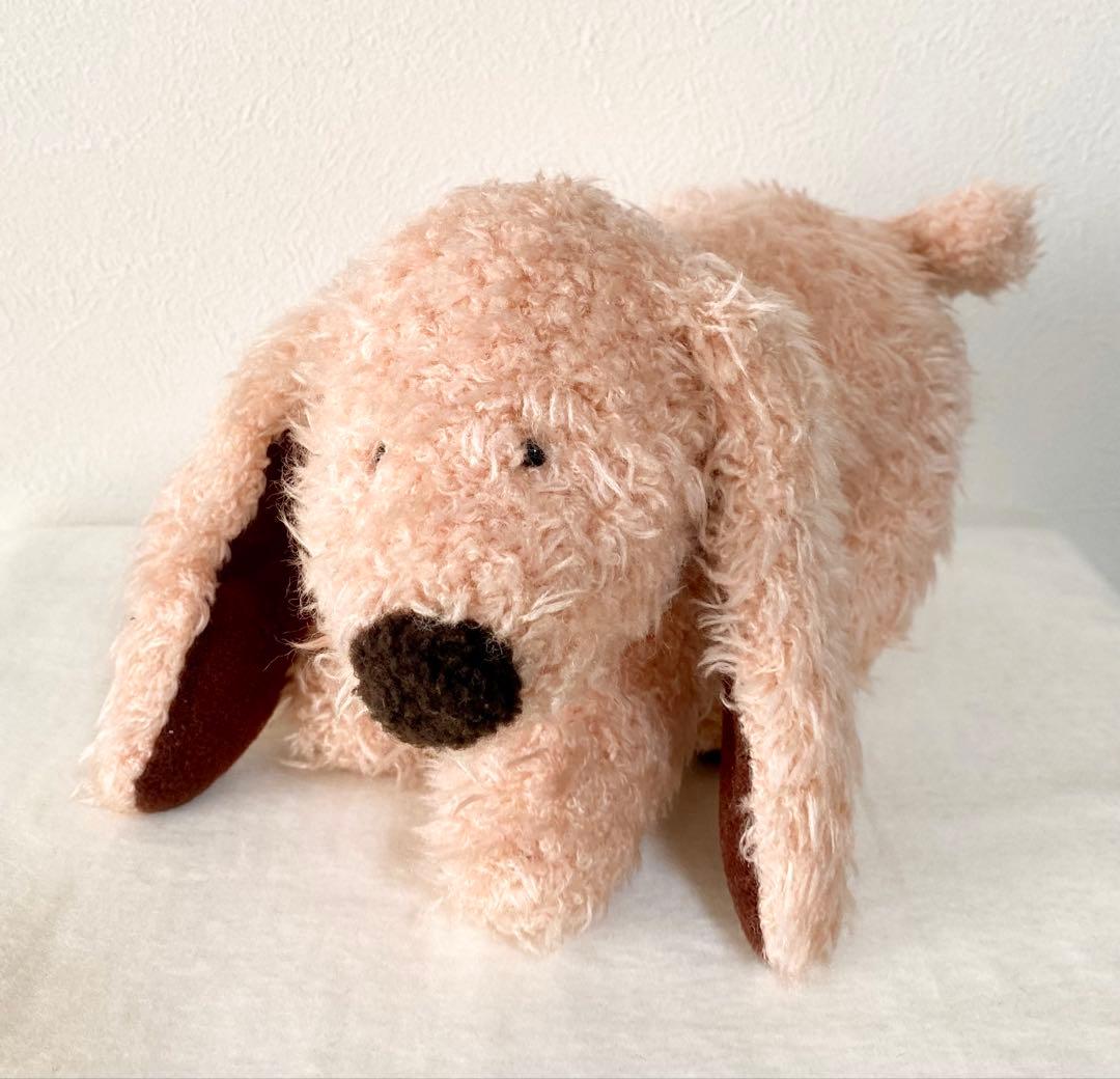 モンスイユ イヌ ぬいぐるみ ピンク色 日本製 レトロ - メルカリ